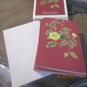 NEW VINTAGE 1999 Robert Frederick "Redoute Roses" 12 Blank Cards w/Envelopes